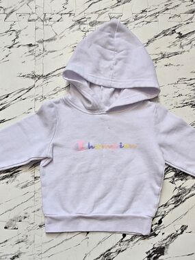 Champion Kids Lavender Hoodie with Pastel Logo